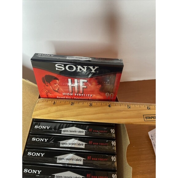 10 Sony HF60 Blank Cassette Tapes 90 Minutes Hi-Fi Recording NEW Sealed - Picture 3 of 6